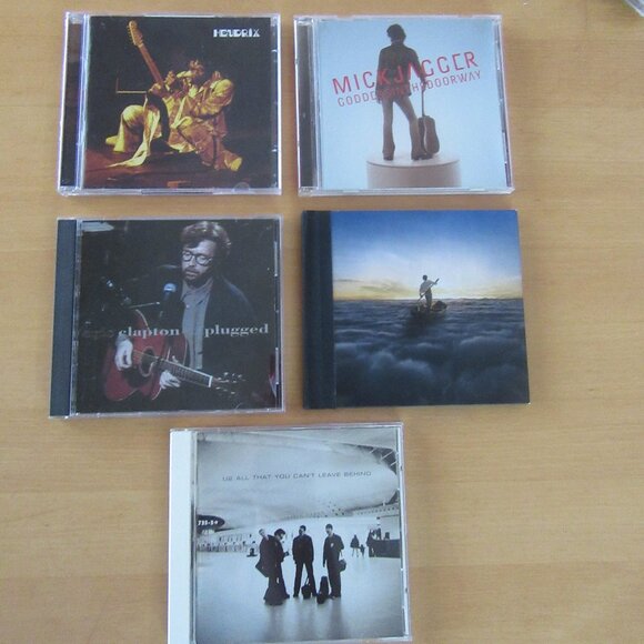 Rock & Roll CD lot (5) Jagger, Hendrix, Clapton, Pink Floyd, U2 - Picture 1 of 2